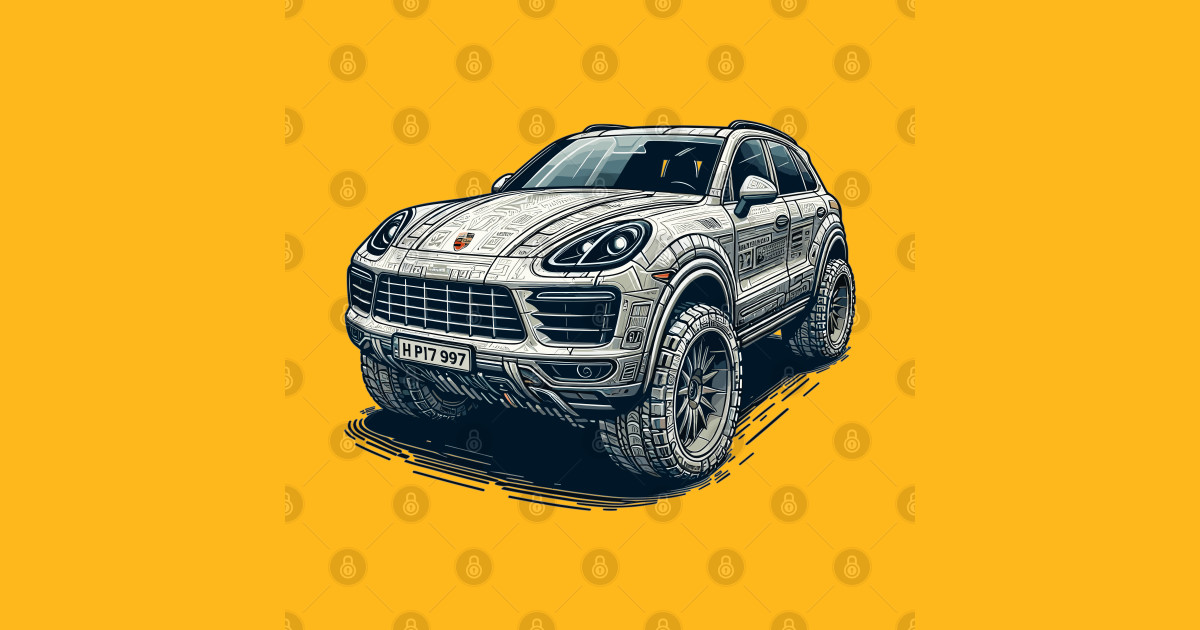 Porsche Cayenne - Porsche - T-Shirt | TeePublic