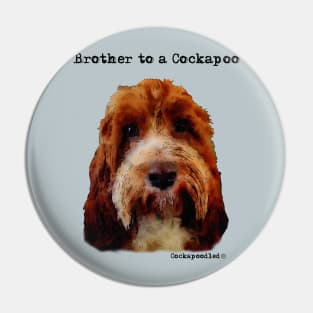 Cockapoo Dog Brother Pin