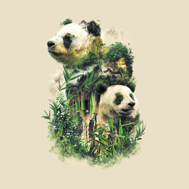 Surreal Panda Power by barrettbiggers