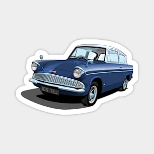 Ford Anglia in Ambassador Blue Magnet