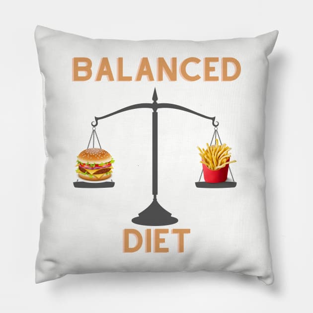 Balanced diet Pillow by Rickido