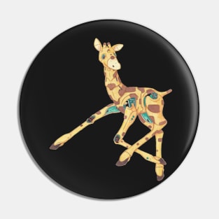 Giraffe Robot Pin