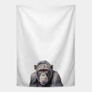 Watercolor chimpanzee monkey painting art Tapestry