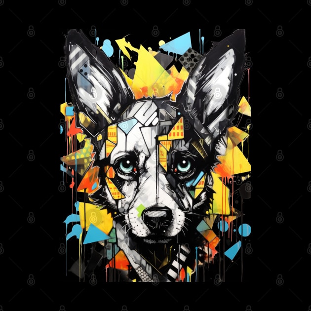 Graffiti Style Dog by Mecha Design by MechaRon