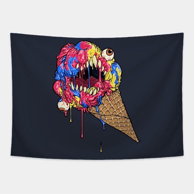 Eye Scream: Super, Man Tapestry by vilecult