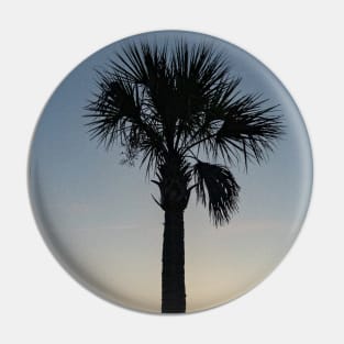 Palm Tree Sunset Pin