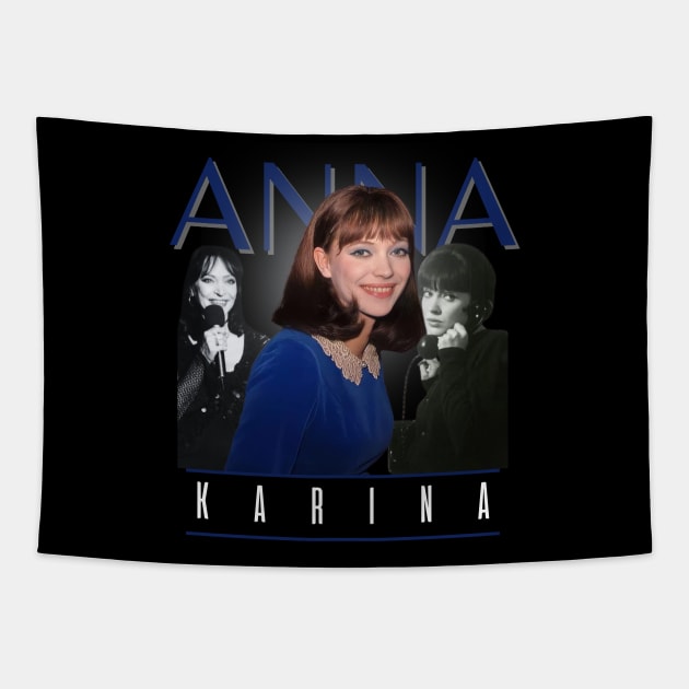 Anna karina +++ retro fan art Tapestry by TelorDadar