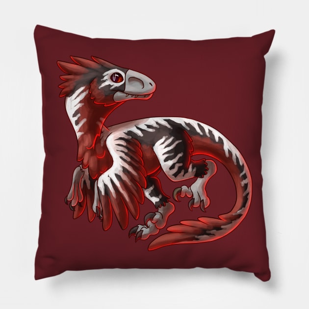 Deinonychus Pillow by cometkins
