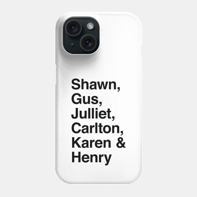 Psych Phone Case by cats_foods_tvshows