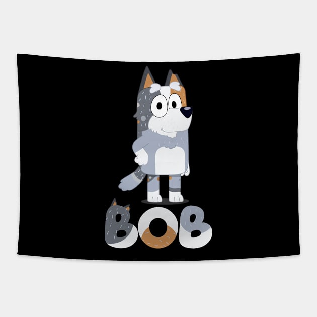 GRANDPA Bob Dog Tapestry by KOMIKRUKII