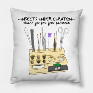 insects under curation Pillow