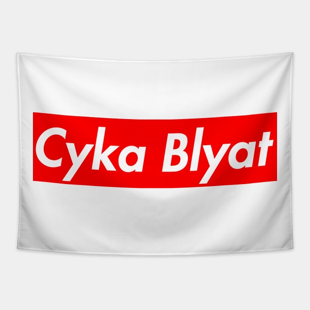 Cyka Blyat Tapestry by lightbulbmcoc