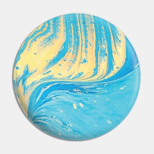 Summer Vibes Marble Waves Pin