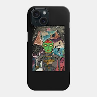 Legend NFT - RobotMask with AfricanEye Color and GlassSkin on OpenSea Phone Case