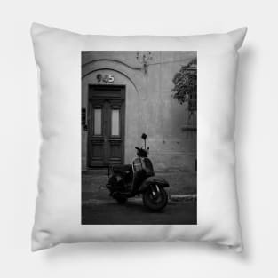 Classic Motorcycle - Vespa Pillow