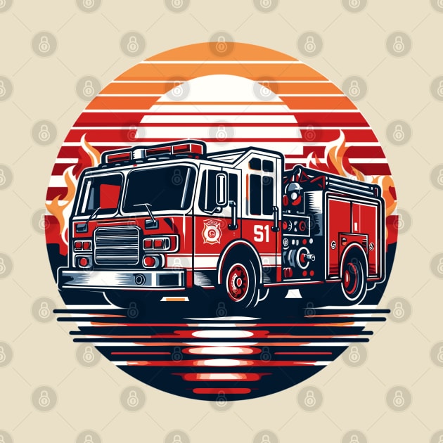 Fire Truck by Vehicles-Art