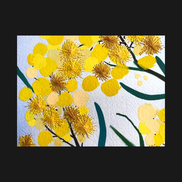 Golden Wattle Flowers by Leah Gay by leahgay