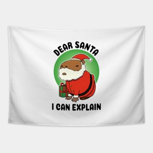Dear Santa I can explain Capybara Tapestry