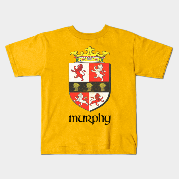 Murphy Surname / Faded Style Family Crest Coat Of Arms Design