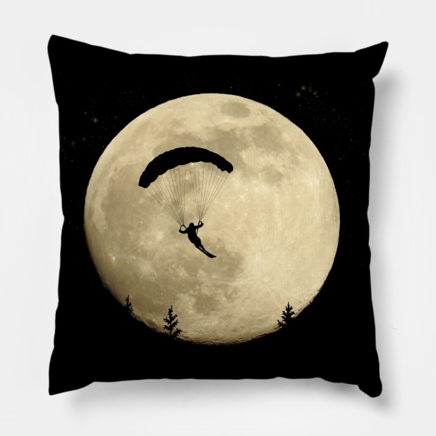 Speed Flying Moon Speed Riding Paraglider Pillow by BurunduXX-Factory