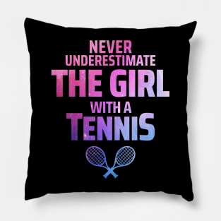 tennis girl Pillow