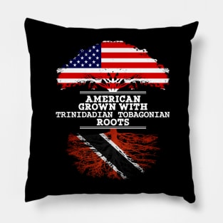 American Grown With Trinidadian Tobagonian Roots - Gift for Trinidadian Tobagonian From Trinidad and Tobago Pillow