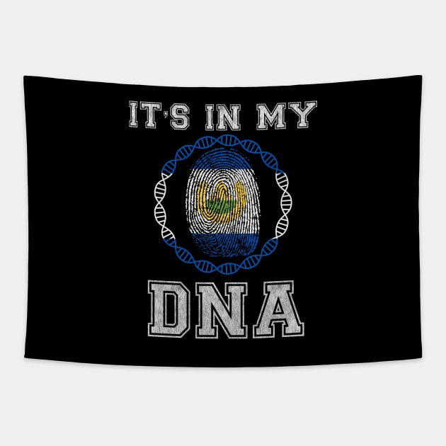 El Salvador  It's In My DNA - Gift for Salvadoran From El Salvador Tapestry by Country Flags