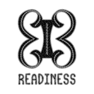 Ghana Sankofa Adinkra Symbol "Readiness" Black. T-Shirt