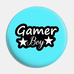 Gamer Girl black and white Design for Boys and Gamers Pin