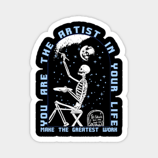 The Artist Skull Magnet