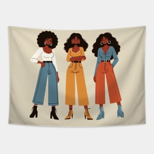 Beautiful black women Tapestry