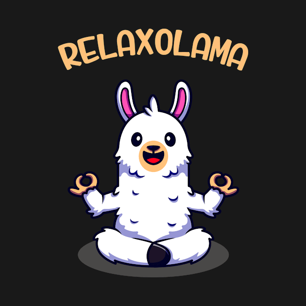 Relaxolama Funny Llama Meditation Alpaca Yoga by Foxxy Merch