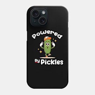 Powered By Pickles Food Pickle Funny Phone Case