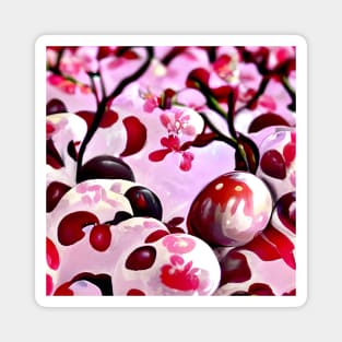 Abstract Cherries Magnet