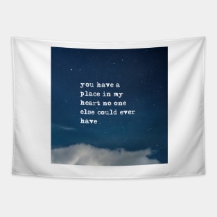 Place in my heart - Fitzgerald in the night sky Tapestry