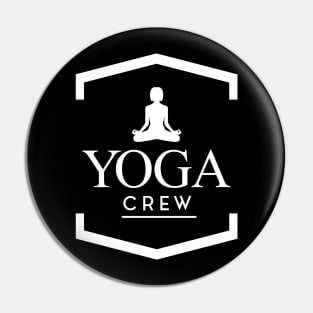 Yoga Crew (white) Pin