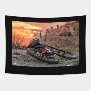 Downhill Mountain Biking Tapestry