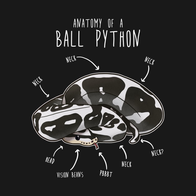 Anatomy of an Axanthic Ball Python by Psitta