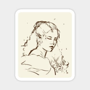 Filipina Sketch Magnet