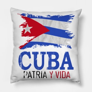 Cuba Libre Cuban Flag patria y vida Pillow