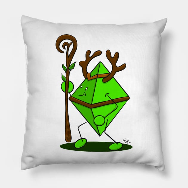 Druid D8 Pillow by AlstonArt