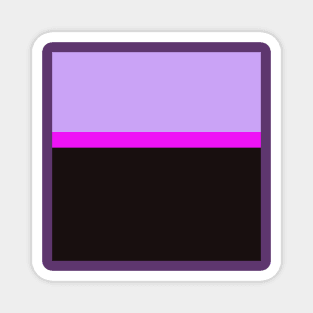 black pink and purple minimalist abstract design Magnet