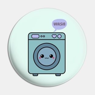 Kawaii Washing Machine Pin