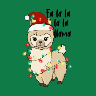 Christmas Lights Llama T-Shirt