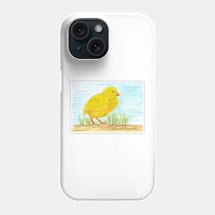 chick in the grass Phone Case