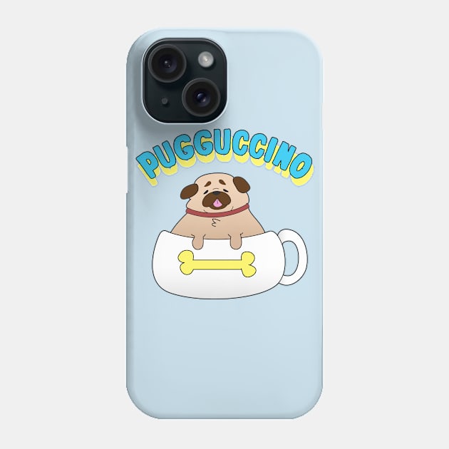 Pugguccino Phone Case by LaurTheDino