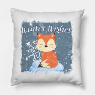 BLUE WINTER WISHES Pillow