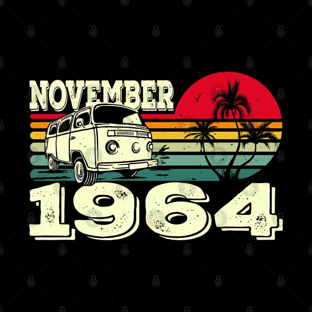 Classic Vintage 64's Caravan Sunset November 1964 Birthday by Kawaii_Tees