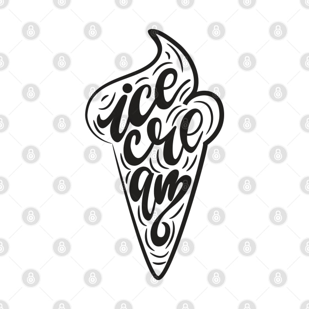 ice cream typo by Mako Design 