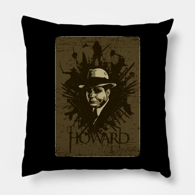 Robert E Howard Pillow by HEJK81